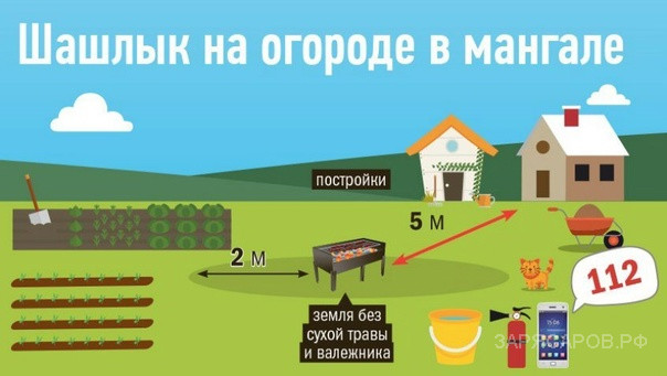 Пожарные требования к установке и использованию мангалов на садовых участках СНТ "Заря"